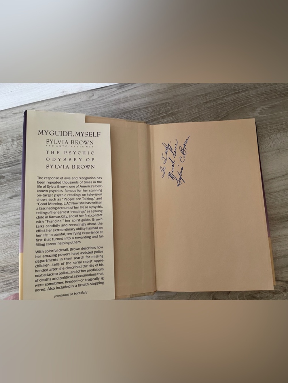 Rare Signed Sylvia Browne Book from 1990 - Picture 8 of 16